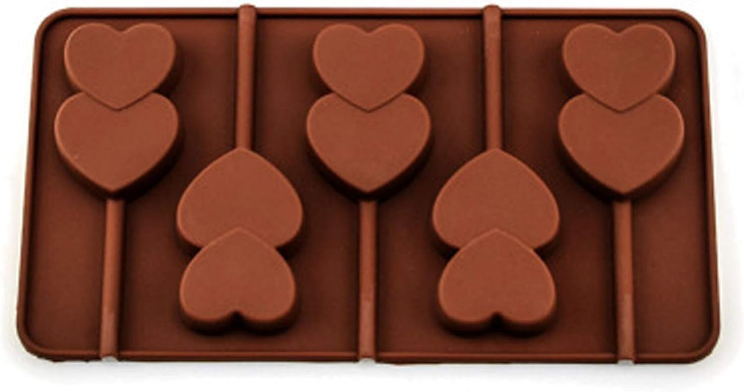 Nichols Silicone Heart Lollipop Mold Valentines Day Candy
