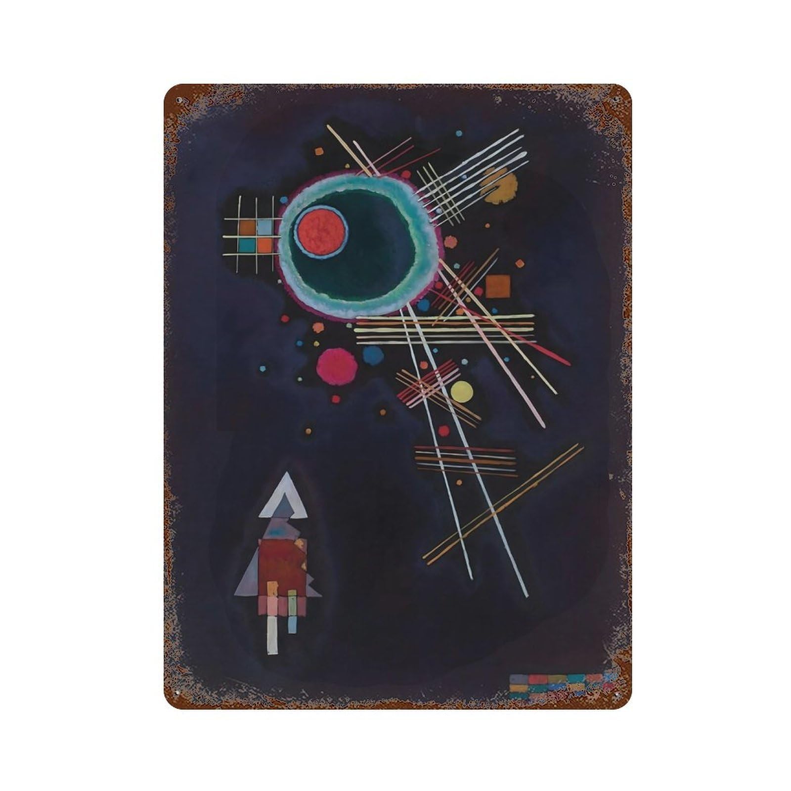 xiaoxiaoshen Wassily Kandinsky (2) Wall Decor Art Metal Tin Poster Modern Home Decor Art Home Bar Shop Decorations Vintage Sign 40x30cm