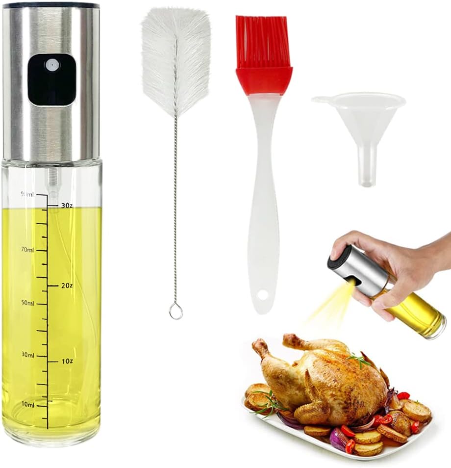 YAOTROOP 100ml Oil Sprayer Dispenser Oil Spray Bottle Vinegar Sprayer