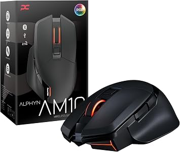 PowerColor ALPHYN AM10 Wireless Gaming Mouse, Black