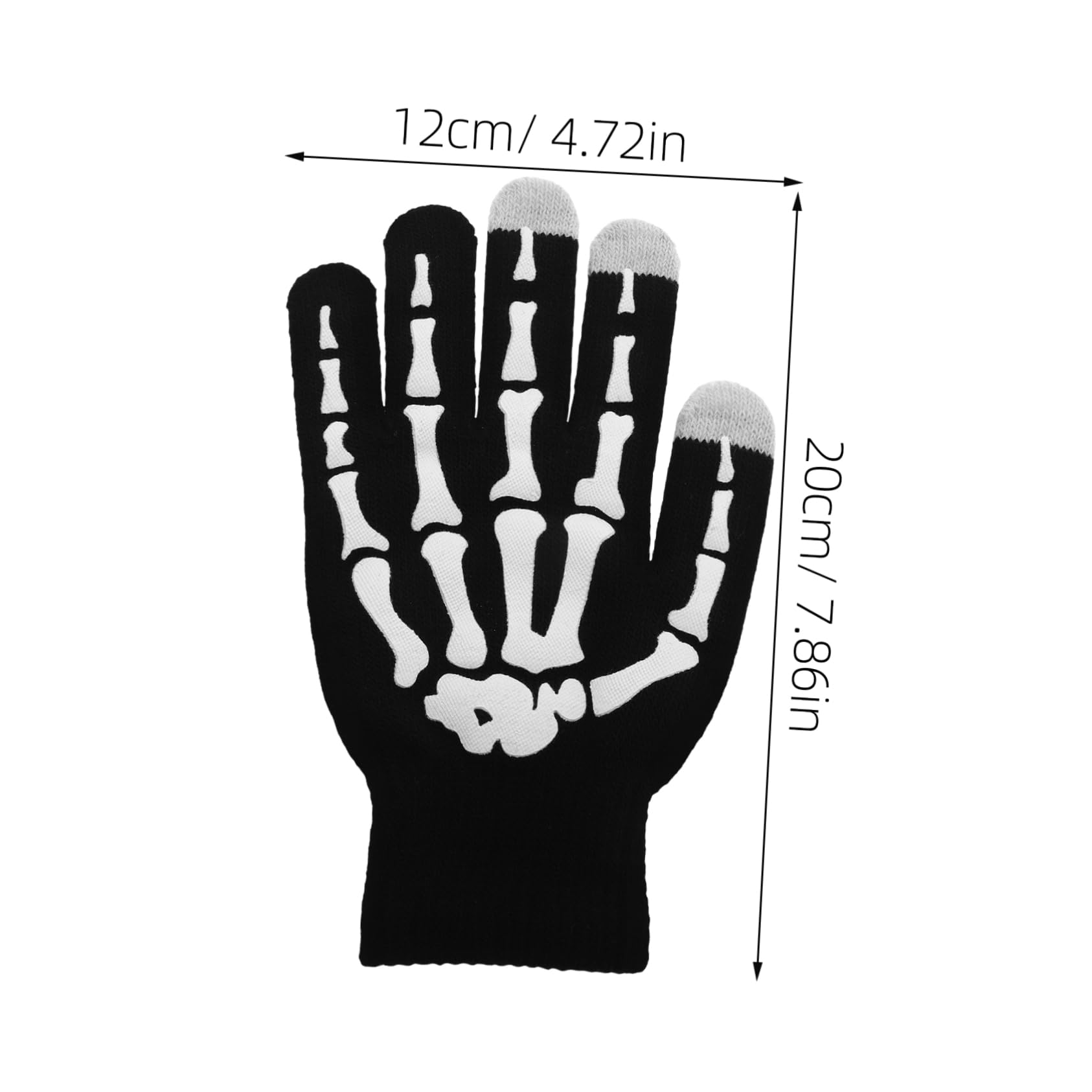 ifundom 2pcs Skull Touchscreen Gloves Warm - Design for Sports Driving Cycling Halloween Style for Men and Women Insulated Comfort for Outdoor Activities