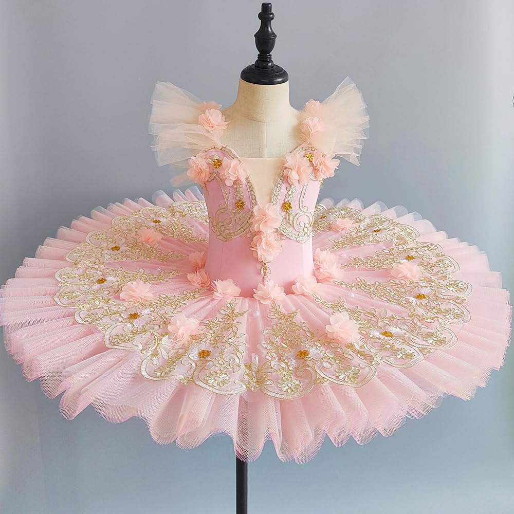 Mädchen Ballett Tutu Kleid, Kinder Prinzessin Party Tanzrock Mit Gestapeltem Tüll Professionelle Kostüme Für Frauen Kinder Und Mädchen Für Geburtstag Und Aufführung