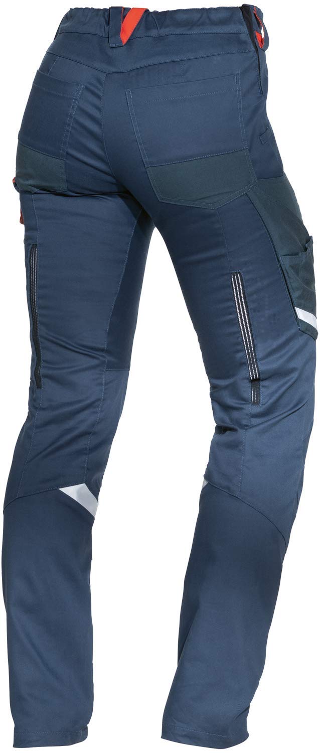 Uvex Suxxeed granatowe damskie spodnie robocze, krój slim fit
