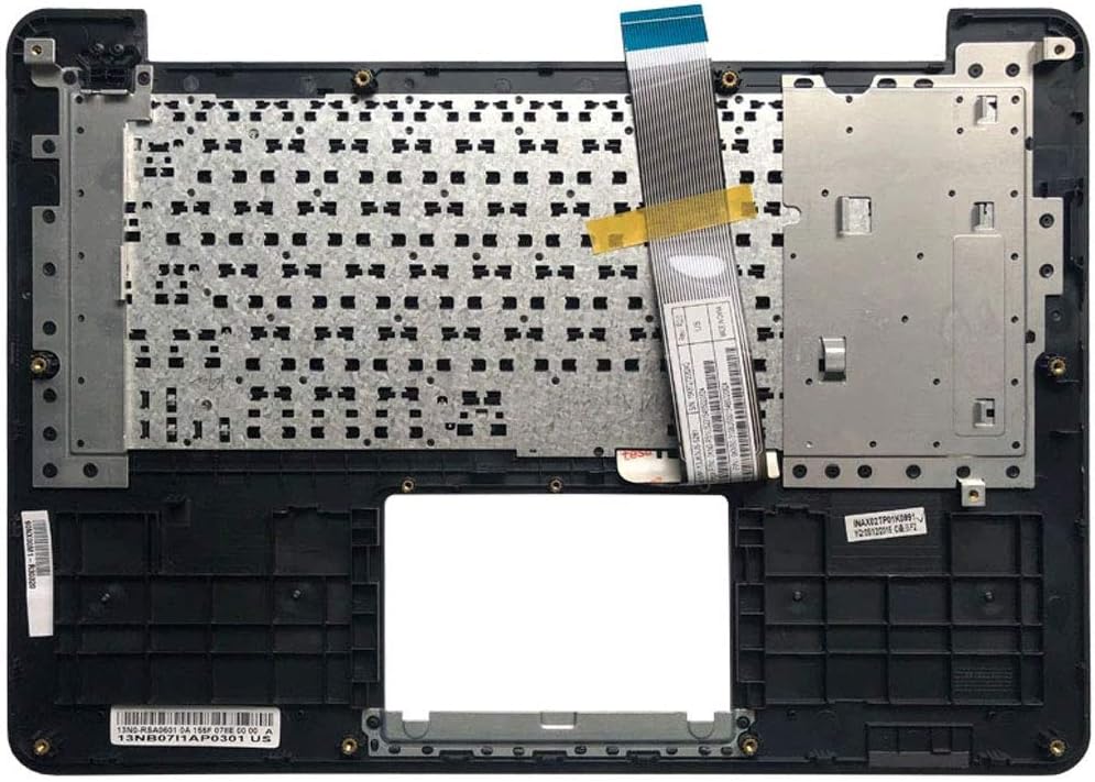 Laptop Replacement Keyboard for Asus X302 X302L X302LA X302LJ X302U X302UJ X302UV X302UA US Layout with Upper Palmrest Cover Case