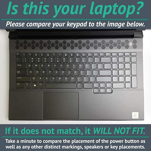 Miniatura 2 de MightySkins - Skin de fibra de carbono para Alienware M17 R3 (2020) y M17 R4 (2021) - Caléndula sólida  Acabado de fibra de carbono texturizado