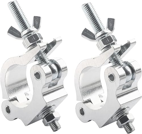 Miniatura 9 de MAD OWL 2 paquetes de abrazaderas para luces, accesorios de iluminación de escenario, abrazadera en O, 1.575-2.047 in, aluminio, carga de seguridad