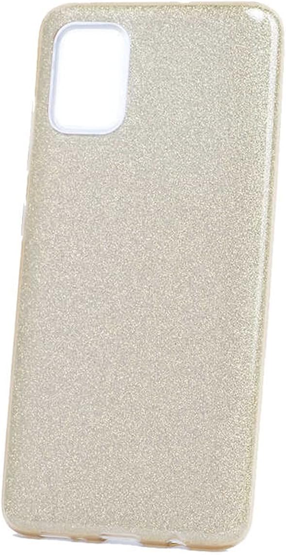 Zore Galaxy ile uyumlu A71 Kılıf Zore Shining Silikon Gold