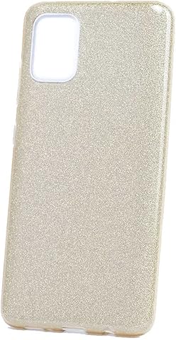 Zore Galaxy ile uyumlu A71 Kılıf Zore Shining Silikon Gold