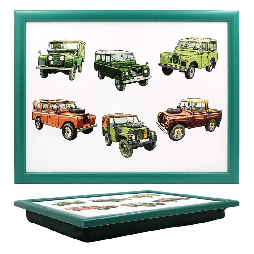 Tamersgifts Cushioned Laptrays Lap Tray TV Dinner Bean Bag Padded Cushion Gift (4x4 Vehicles Lap tray) โ image 1