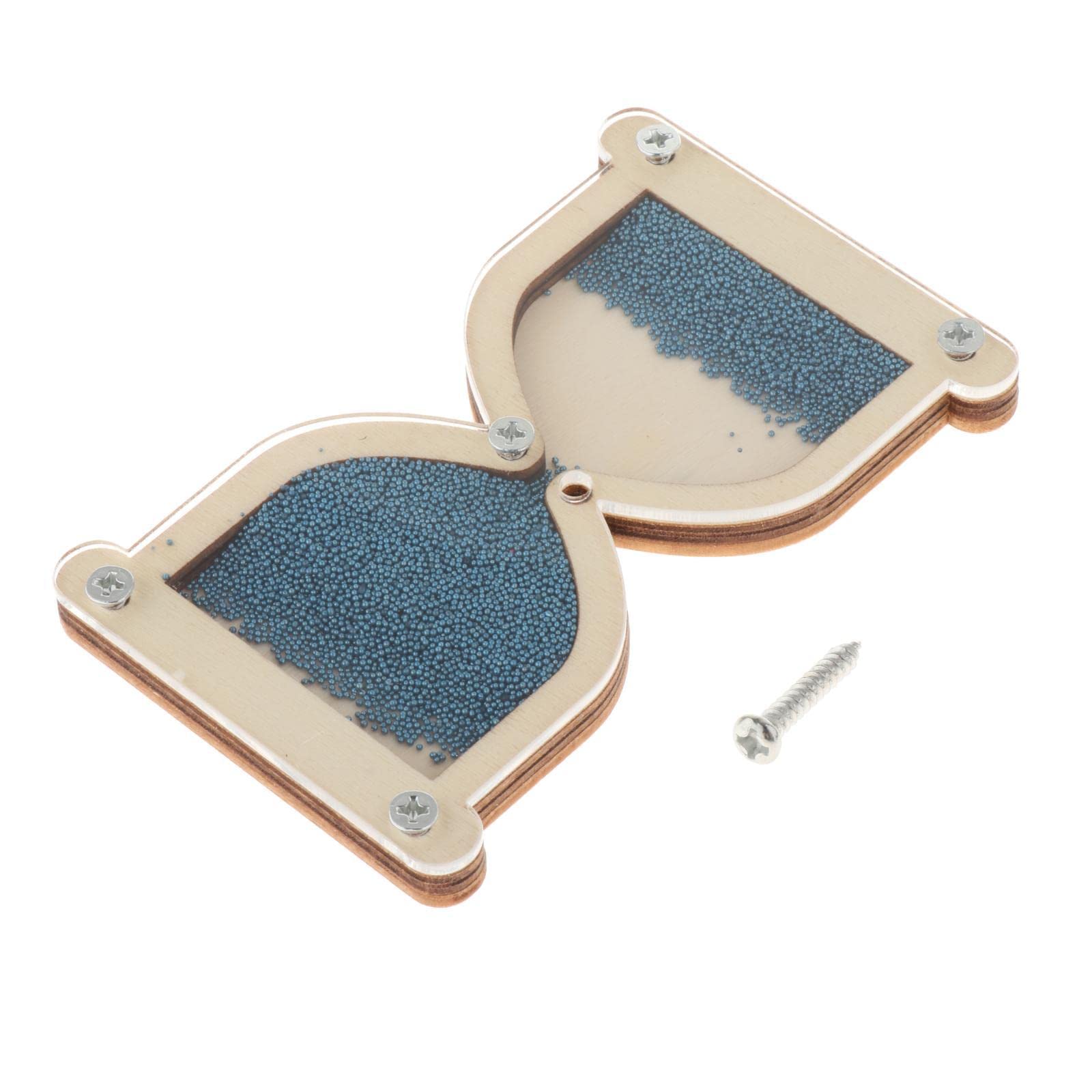 Zalati Reloj De Arena De Madera Azul – Accesorio Para Tablero Ocupado, Juguete Educativo Para Niños +3 Años
