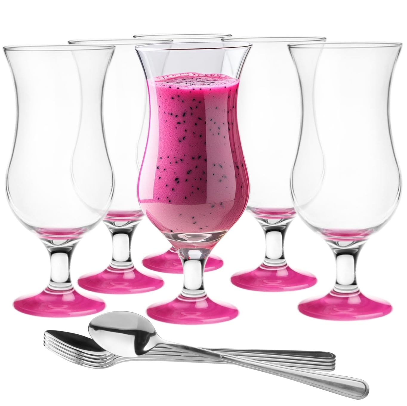 ICH-ZAPFE - Set Di 6 Bicchieri Da Cocktail - Cubata, 630 Ml