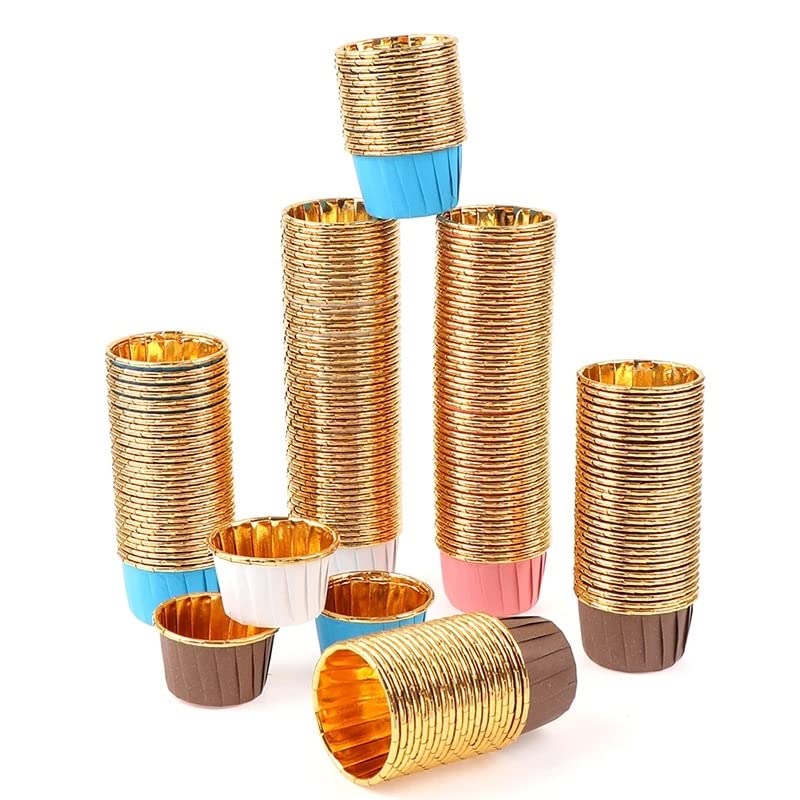 Multi Color Hot 50PCS/Pack Muffin Cupcake Liner Cake Wrappers Baking Cup Tray Case Cake Paper Cups Pastry Tools Party Supplies