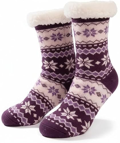 Winter socks with fleece lining