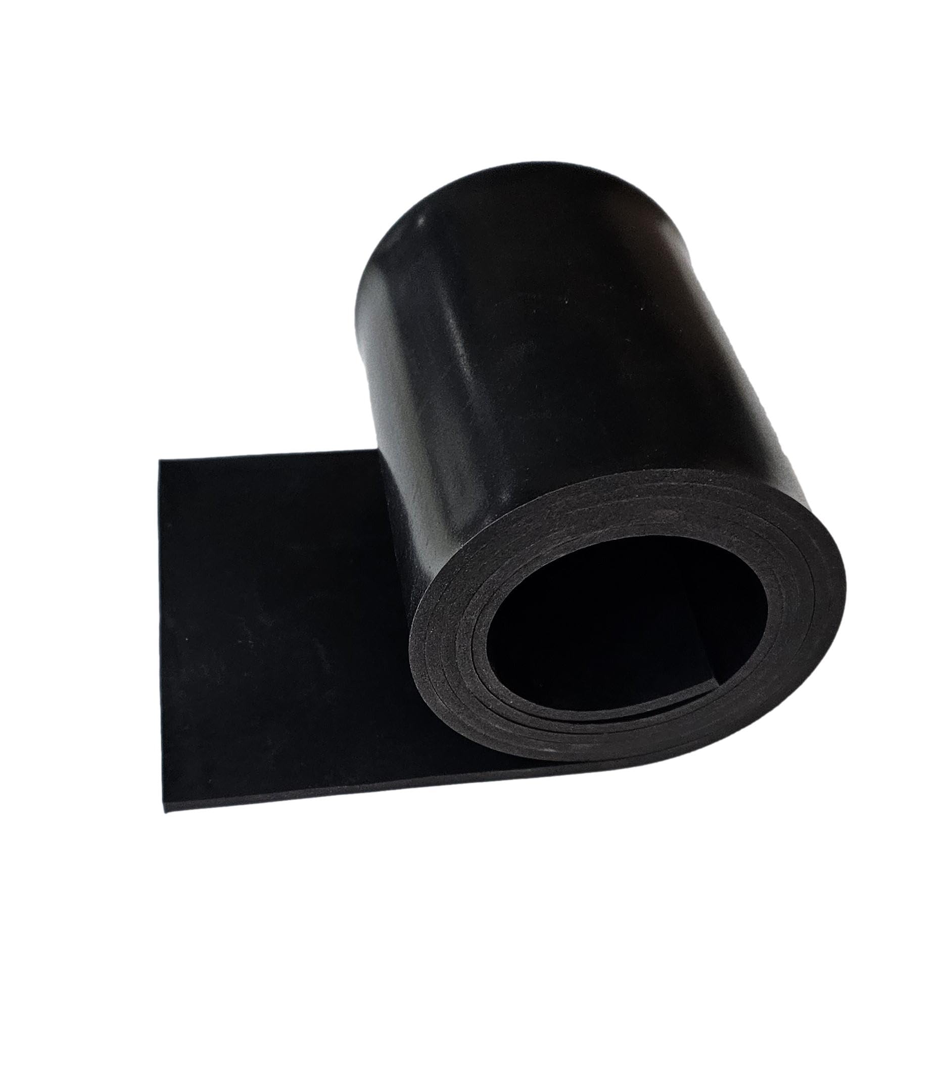 Solid Black Neoprene Rubber Strip 2mm Thick - Various Lengths & Widths (2mm Thick - 750mm x 75mm)
