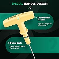 Vista 4 de SCITOO Varilla de medición de motor de 40.04 x 2.24 x 0.51 pulgadas para Dodge Ram 1500, 2500, 3500 2003-2008