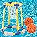 AOLUXLM Piscine Enfant Exterieur,Boule Puante Cerceau Enfant,Bouee Piscine Adulte,Panier Basket Enfant,Jeux Piscined