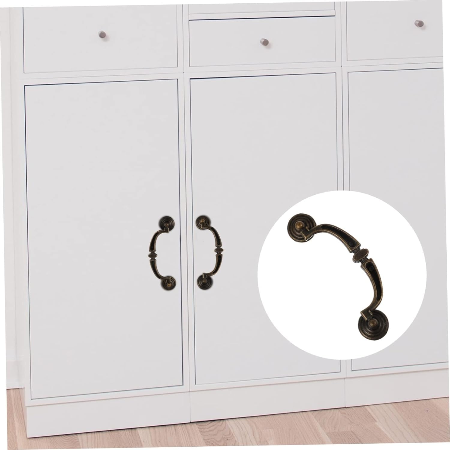 Pomos de puerta vintage, manija de 4 piezas, manija de puerta antigua, manijas de gabinete de bronce, manija de armario vintage, muebles retro, perillas de puerta de latón antiguo, manijas de puerta d