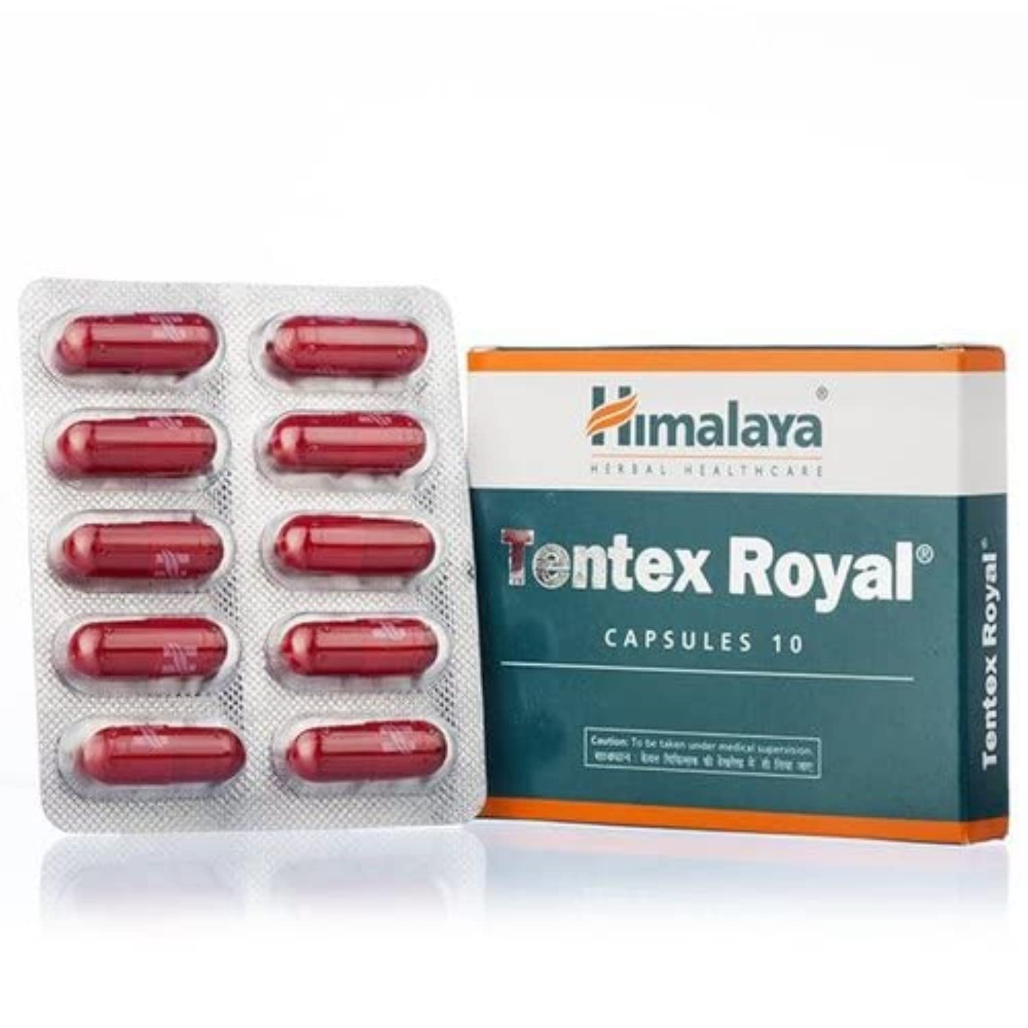 Himalaya Tentex Royal, 50 Capsules (10 * 5 strips) |Helps Improve Performance |Increases Energy |Ensures Satisfaction 1
