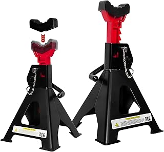 6 Ton Jack Stands, 15.6"-23.4" Adjustable with Double Pin Locking,Heavy Duty Jack Stands with