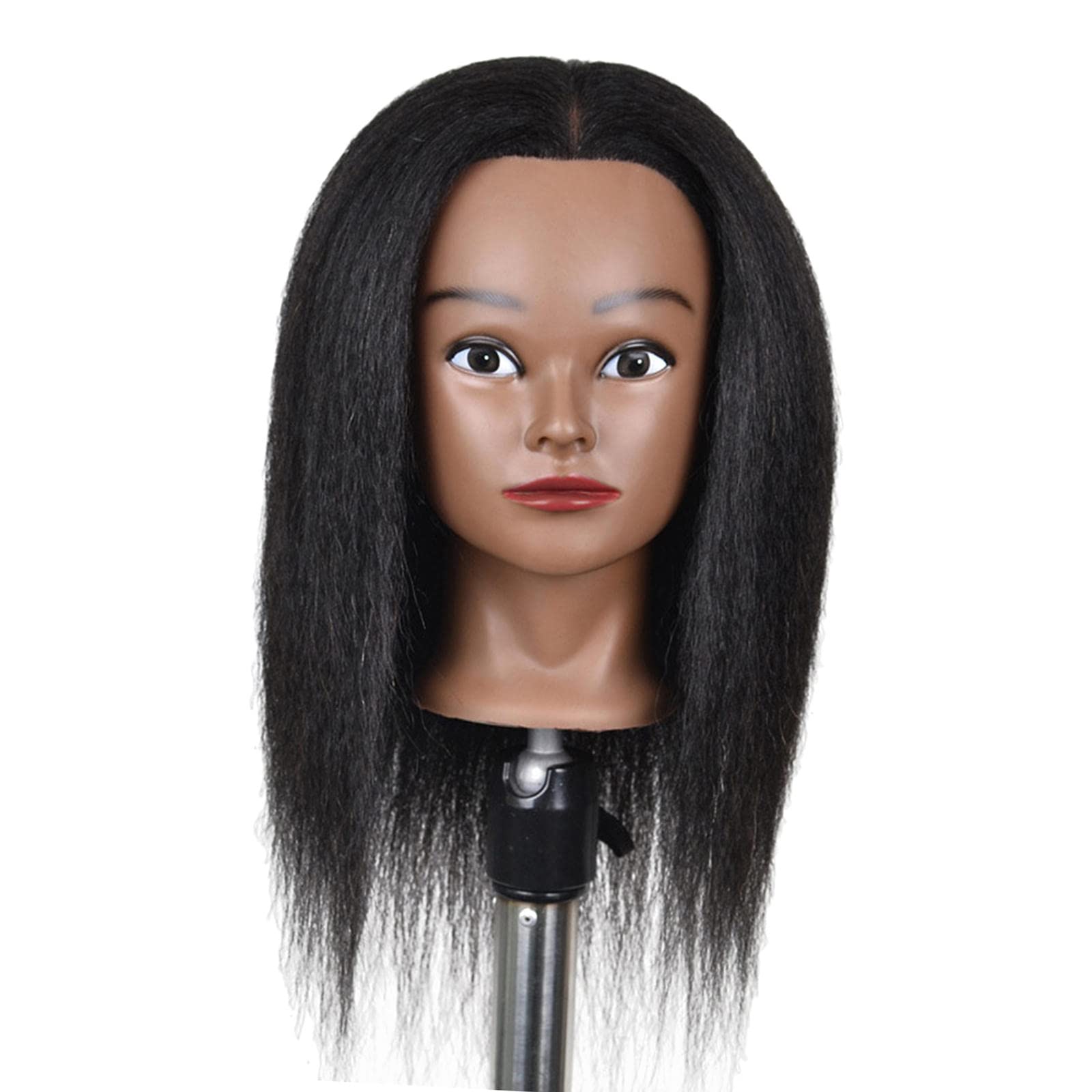 Buy F Fityle Afro Mannequin Head with Human Hair Hairdresser