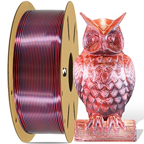 DO3D Silk PLA Dual Color in 1 Coextrusion 3D Printer Filament, 1.75mm...