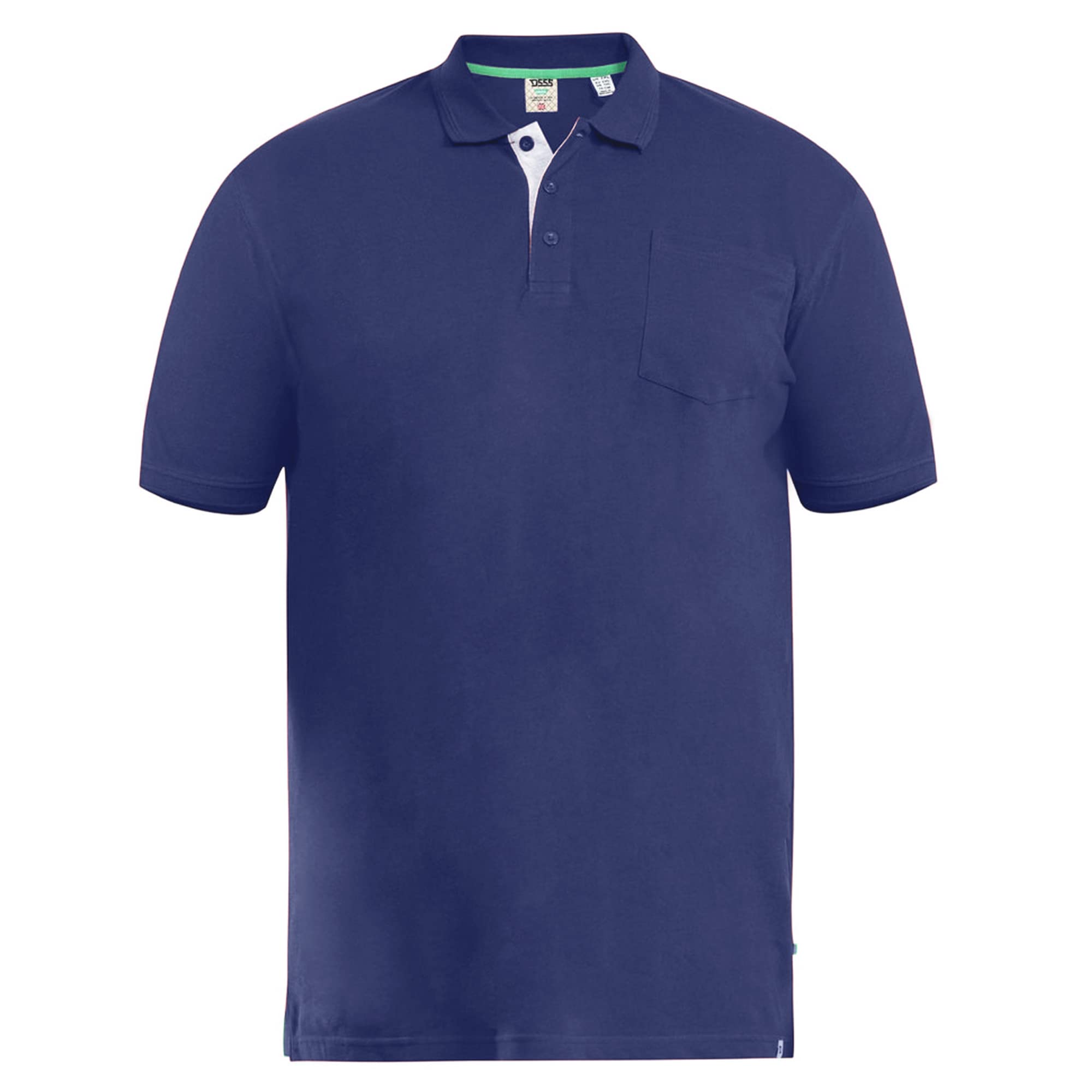 D555 Grant Pique Polo Shirt, Navy, Size 4Xl, Men