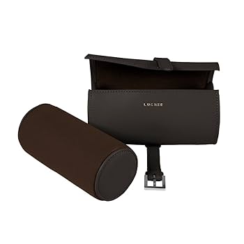 Amazon.co.jp: Lucrin トラベルウォッチケース ダークブラウン