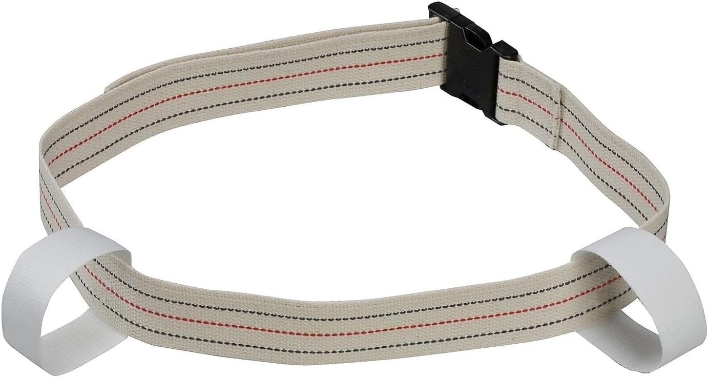DMI Cotton Physical Therapy Gait Belt Transfer Belt with Handles, Quick Release, Adjustable, 65 Inches DMI Cotton Physical Therapy Gait Belt Transfer Belt with Handles, Quick Release, Adjustable, 65 Inches