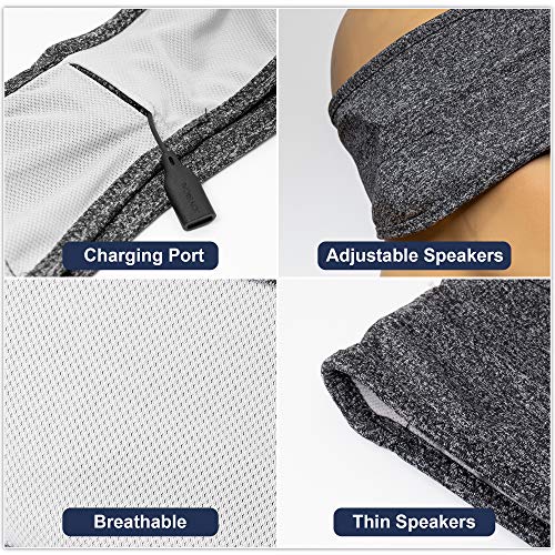 Lavince Sleep Headphones Bluetooth Sports Headband, Wireless Sports Headband Headphones With Ultra-Thin Hd Stereo Speakers Perfect For Workout,Jogging,Yoga,Insomnia,Side Sleepers,Air Travel,Meditation #TOP6