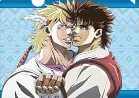 JOJO 　ジョジョ　第二部 　 中国限定　クリアファイル　ジョナサン　シーザー nikottojapan_jjw2-cl-8