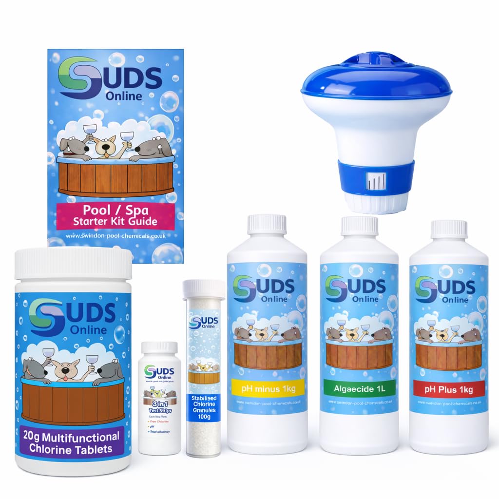 Suds-Online Suds Online Swimming Pool Water Treatment Kit Chemical Starter For Above Ground Pools 1Kg