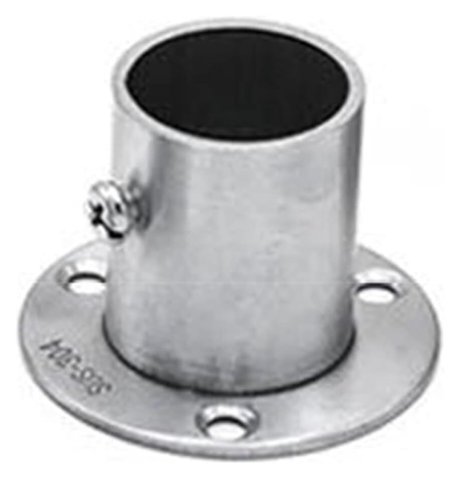 QRLKJHGFA Round Wardrobe Brackets Sockets, Stainless Steel Closet Rod Flange Holder For 16-32mm Pipe 2 Pcs(32mm)