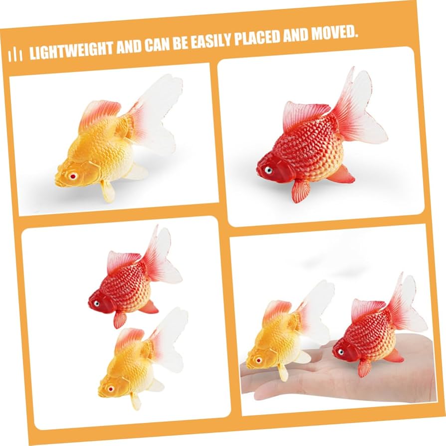 Amazon.co.jp: FOYTOKI リアルな金魚模型 認知観賞魚おもちゃ