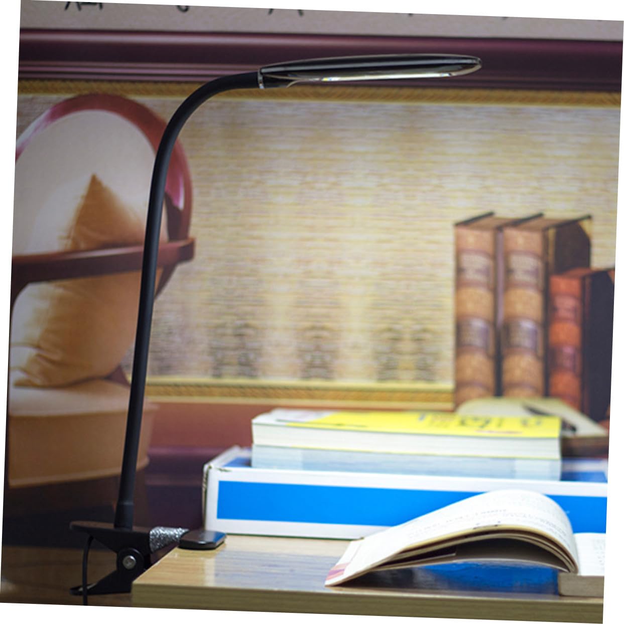 Lámpara LED de Lectura con Clip USB Flexible Luz Portátil y para Dormitorio Camping y Lectura Nocturna