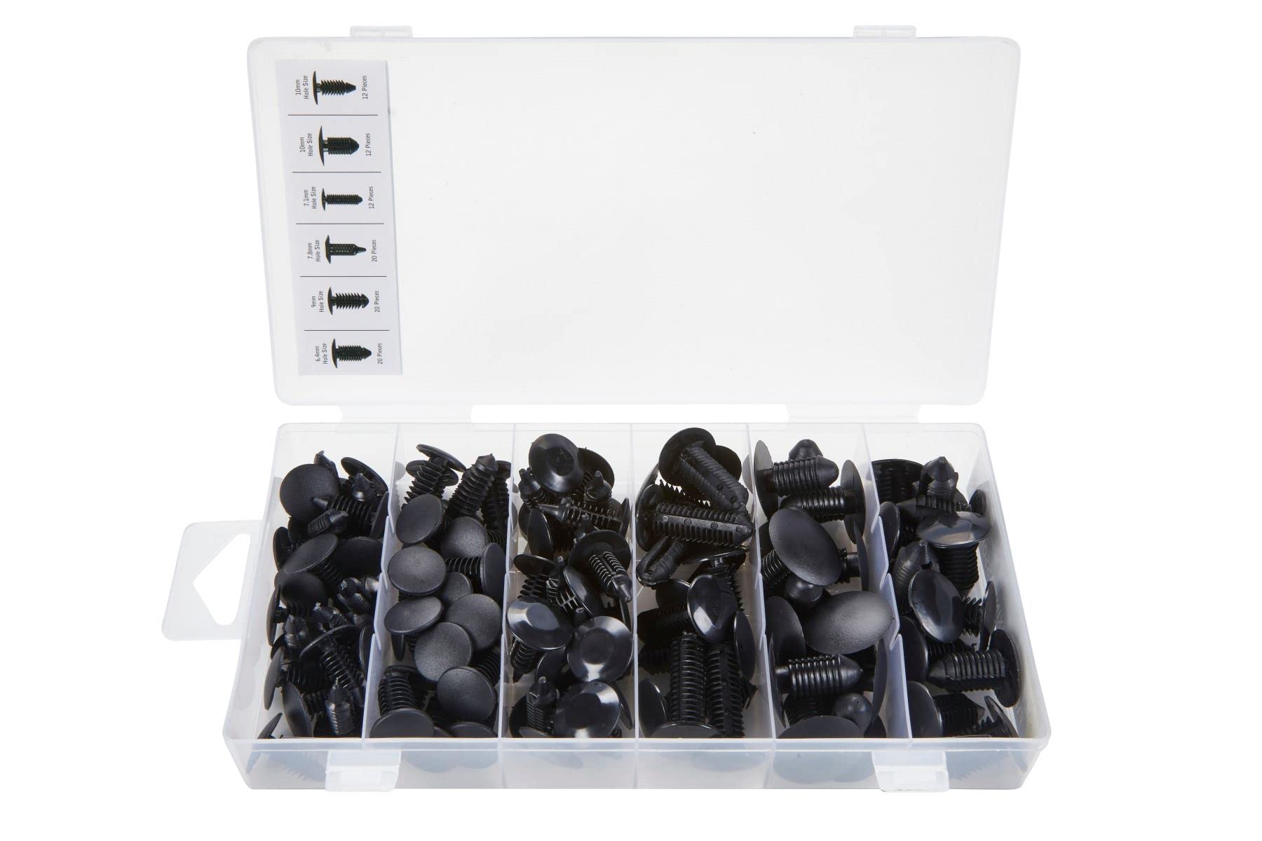 96pc Assorted DIY Workshop Storage Automotive Fir Tree Fixing Clip Set 40646