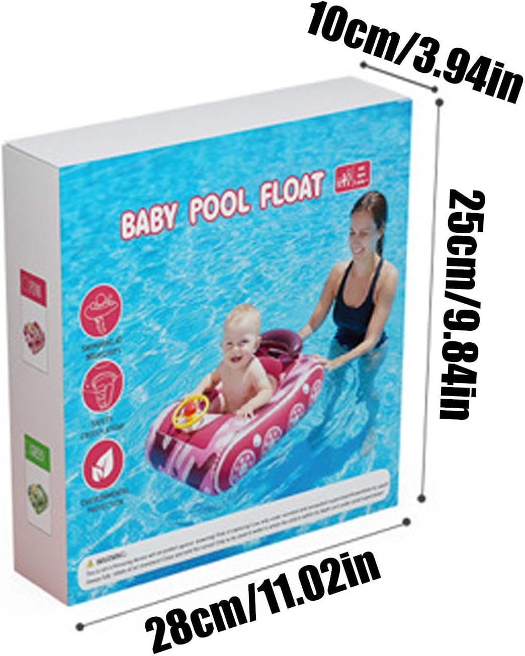 Kids Pool Float - with Canopy UV Resistant Funny | Tank Swimming Floats for Kids,for Outdoor Summer Vacation Backyard Beach Lake River Swimming Jumping Travel Play