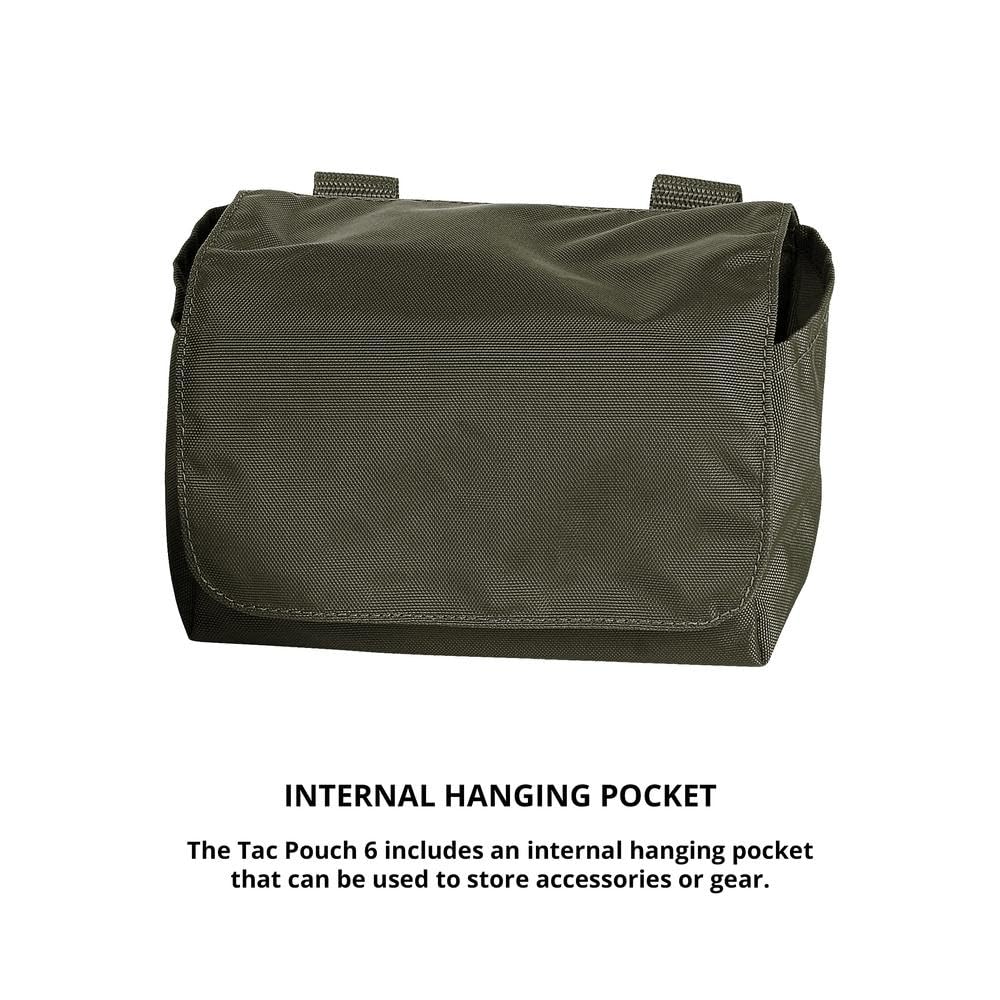 Tasmanian Tiger TT Tac Pouch 6 Modulare Universal Zusatz-Tasche, 17 x 15 x 7 cm, Molle-Kompatibel für EDC, Erste Hilfe oder Werkzeug