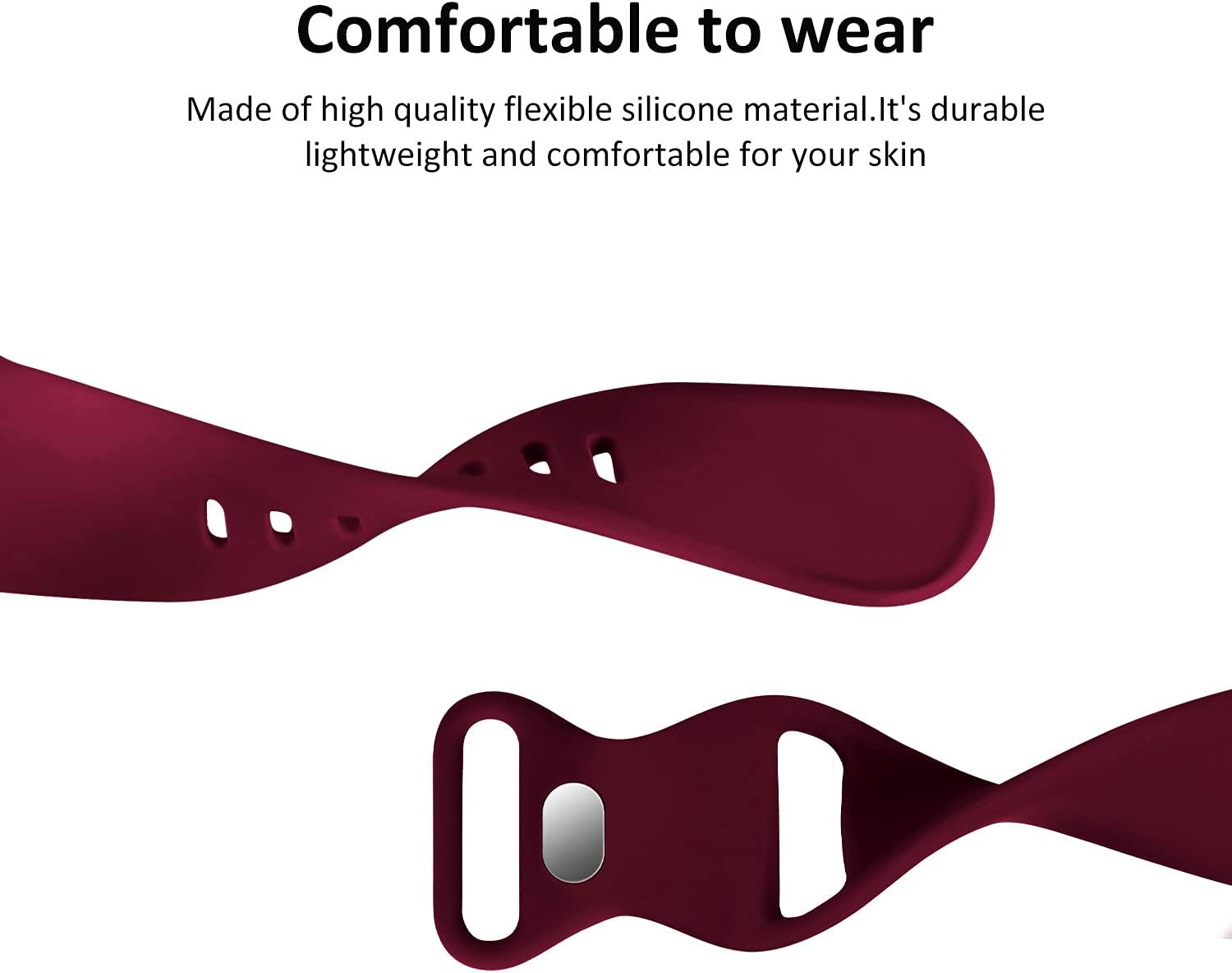 Acrbiutu Compatible Replacement Silicone iWatch Image