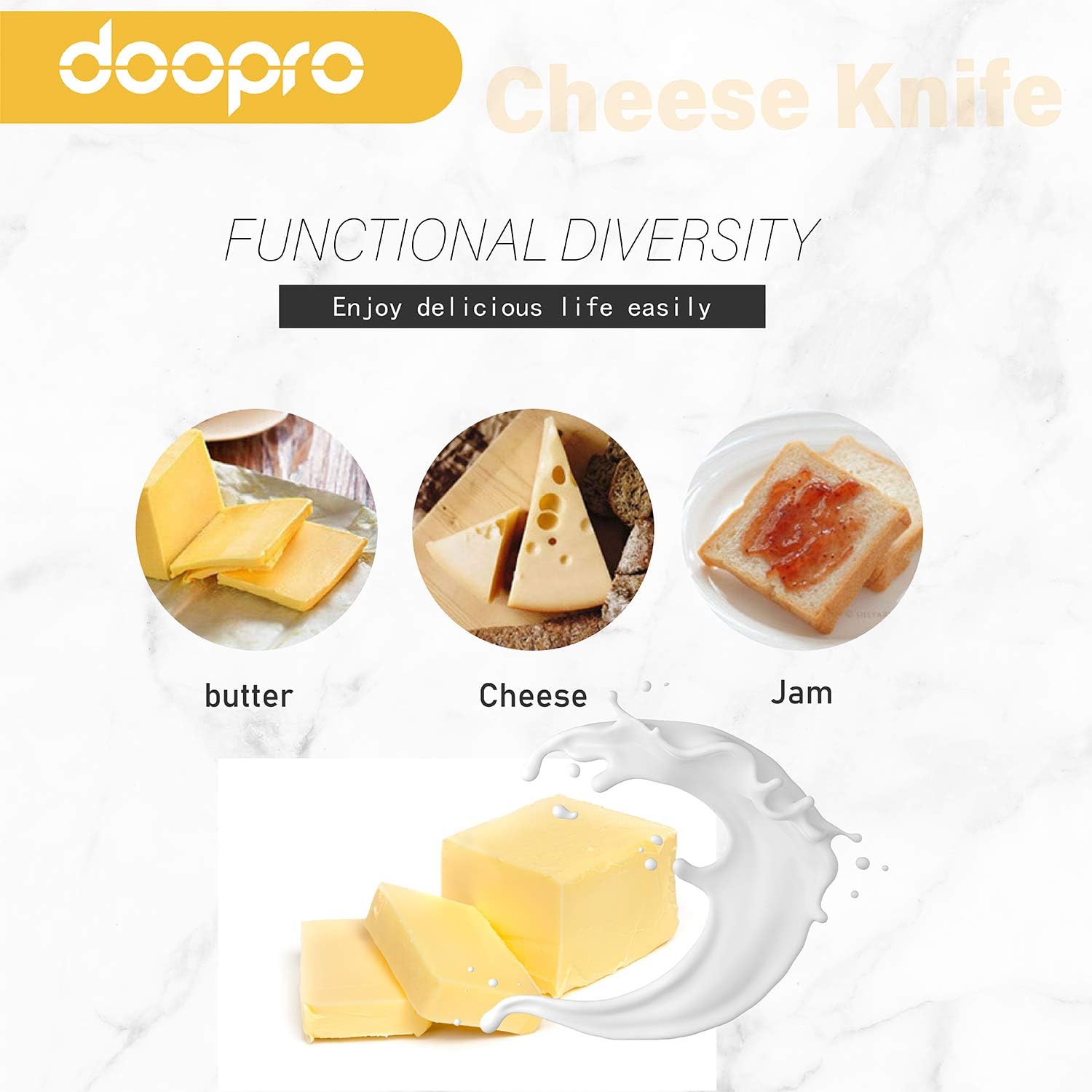 Exclusive Discount 60% Price Cheese Knife Set, Halloween Gift Cheese Knives 6-Pieces Stainless Steel Cheese Knife Collection with Cheese Slicer and Cheese Cutters (Ceramic handle Gift-Ready) Best Cyber Deals 🔥 Cheese Knife Set, Halloween Gift Cheese Knives 6-Pieces Stainless Steel Cheese Knife Collection with Cheese Slicer and Cheese Cutters (Ceramic handle Gift-Ready)