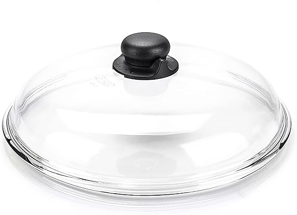 Moneta Borosilicato Coperchio Bombato 24 cm, Vetro - 1