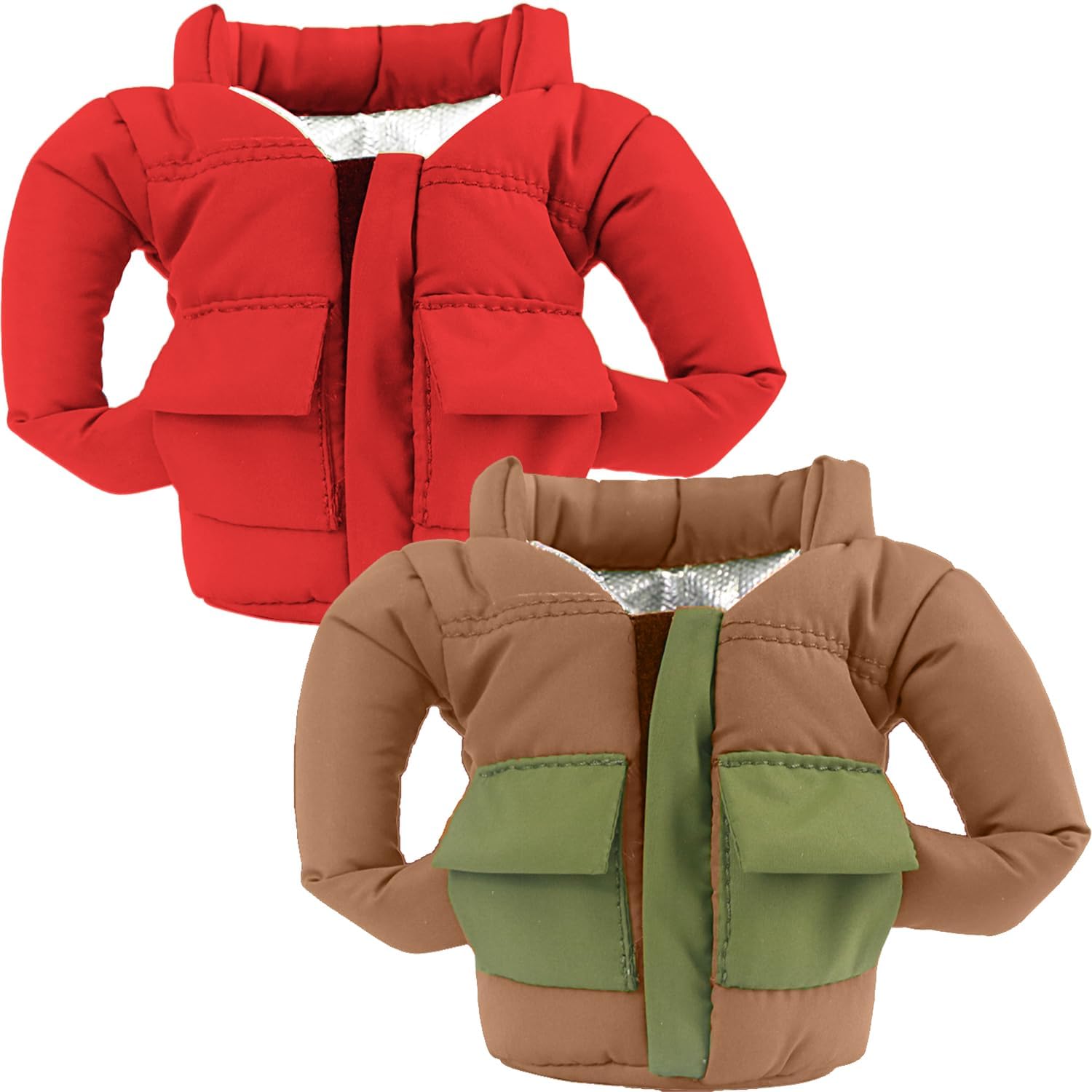 Rtteri 6 Pcs Life Vest Bottle Cooler Life Preserver Can Cover Beverage Jacket Cup