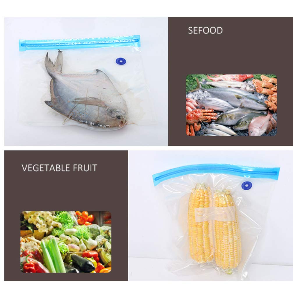 DIIOOMIEEU Manual Vacuum Bag Suction Air Food Seal Storage Compression Tool