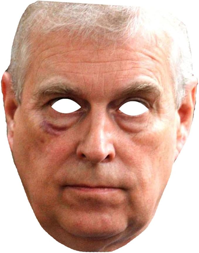Lord Fox Prince Andrew Mask Celebrity Party Costume Royal Face Masks