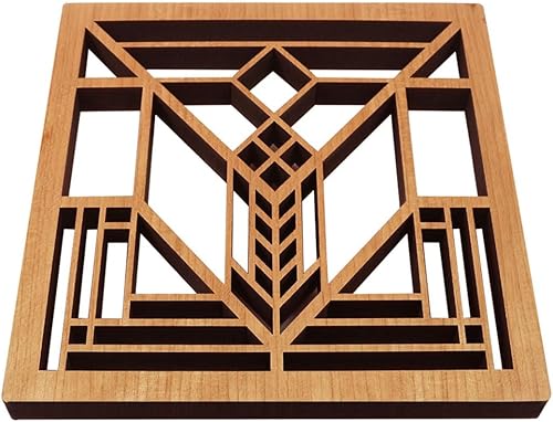 Miniatura 4 de Frank Lloyd Wright Lake Geneva - Salvamanteles de madera dura