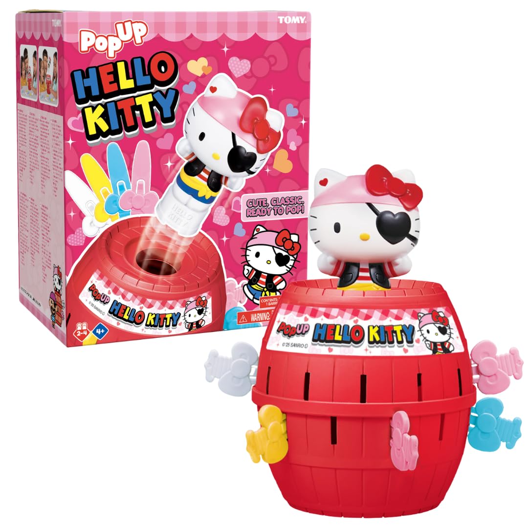 Amazon.com: TOMY Pop Up Hello Kitty - Fast-Paced Surprise Action