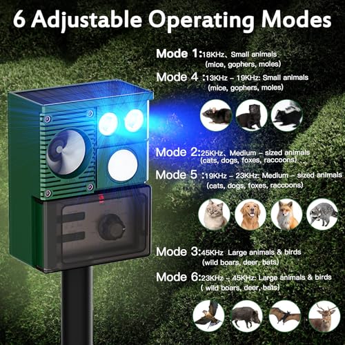 image for X-PEST 2 Packs Solar Animal Repeller Ultrasonic, Cat Repellent Outdoor