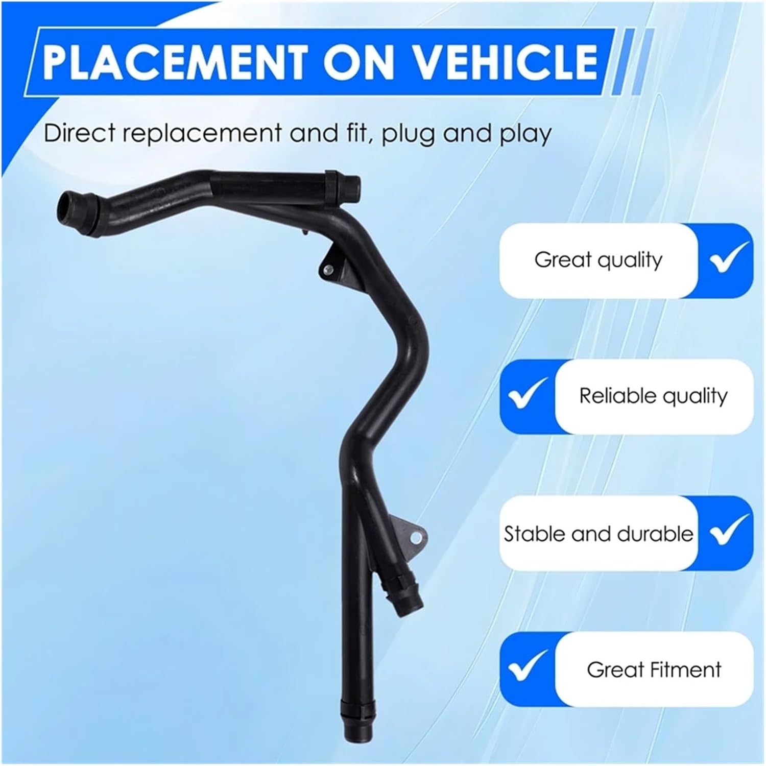 11532247681 Compatible with BMW E38 E39 E46 Estate Saloon Cooling Water Hose Return Pipe Radiator Hose