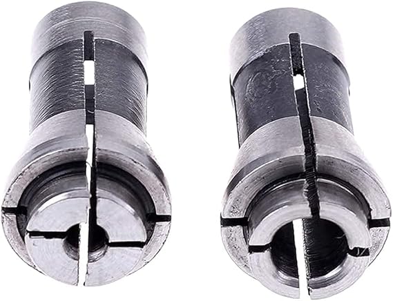 Luo ke 2 Pcs 1/8 Inch and 1/4 Inch Industries Die Grinder Collet Carbon