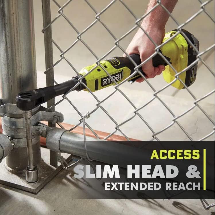 Miniatura 5 de RYOBI - Trinquete de alcance extendido inalámbrico sin escobillas de 18 V ONE+ HP de 18 V (solo herramienta) - PBLRC25B