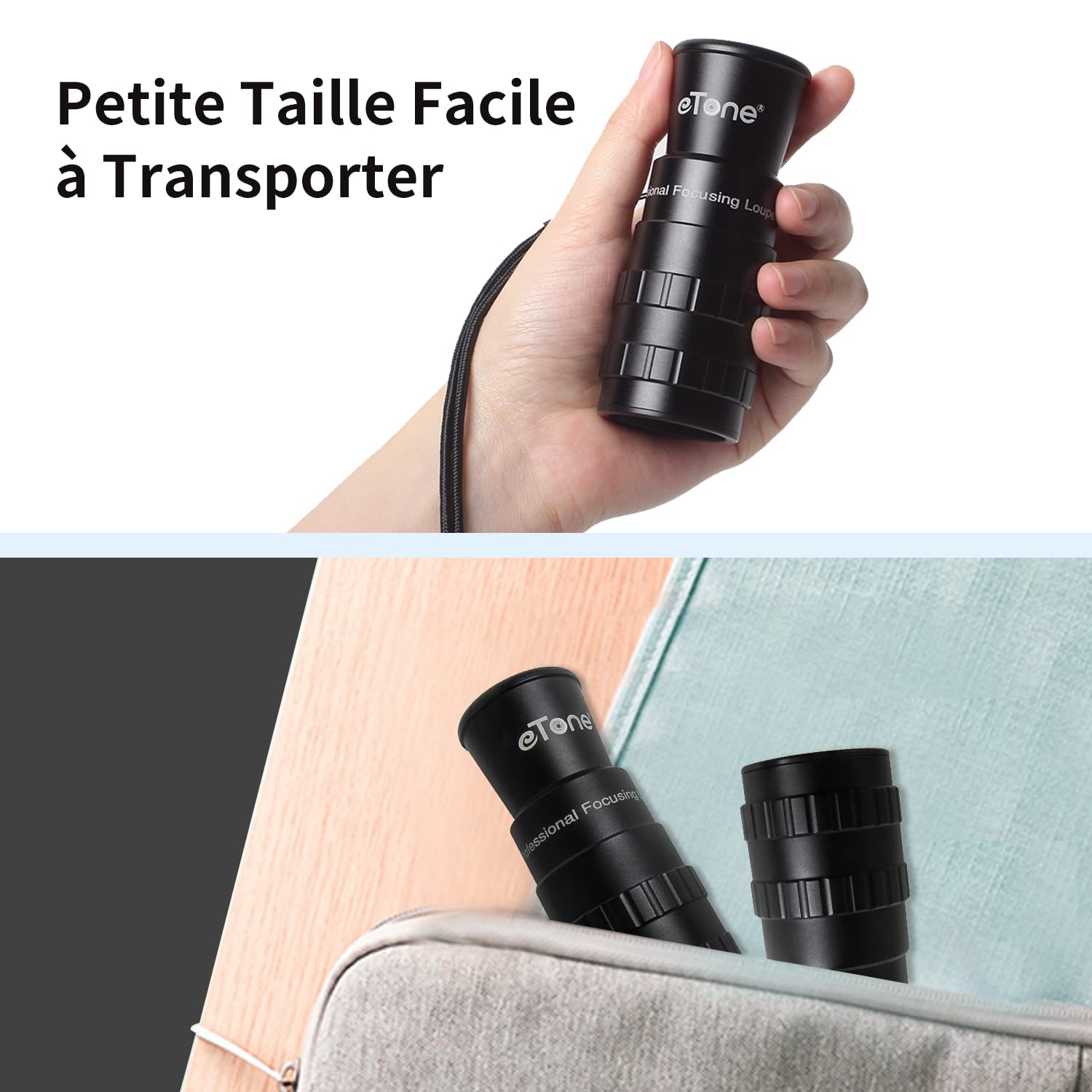 Loupe de Mise au Point X6 loupe MC 4x5 8x10 pour dépoli. Grand Format. Réglage dioptrique de la loupe